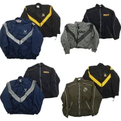 古着卸 米軍実物・民間MIX トレーニングジャケット ミリタリー 8枚セット (メンズ XS /S /M /L /XL ) ARMY AIR FORCE NAVY 中古 ND7373
