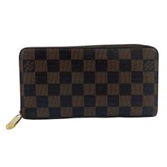 [중고] LOUIS VUITTON 루이 ·비토N 지피 지갑 N60015 다미에 캔버스 브라운 남성 지갑 26003347 RD