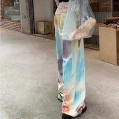 デニムパンツ コントラスト ワイドストレート 4052910