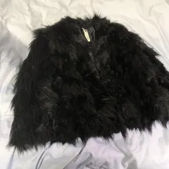 ヴィンテージ ブラック ファージャケット