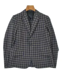 Drawer ドゥロワー 日本製 Loro Piana ネイビータータンテーラードジャケット 6522-299-0567 36 NAVY/BEIGE チェック ダブル 定価154,000円 アウター【中古】【Drawer】 Drawer - Drawer ドゥロワー 日本製 Loro Piana ネイビータータン