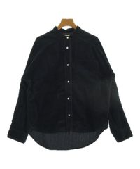 新品 BLANC basque オンブレチェックパールボタンシャツ 長袖 綿 F