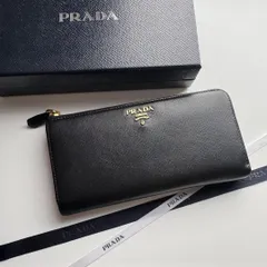 【極上美品】 266 PRADA プラダ L字ファスナー 長財布