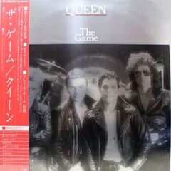 当時物ハガキ・帯付】クイーン / ザ・ゲーム LP レコード（完品