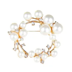 【人気商品】ジュエリー ジルコニア アクセサリー ゴールド エレガント ジャケット フォーマル スーツ 発表会 レディース 卒業式 入学式 パール 結婚式 リボンブローチ プレゼント FASELE ギフト