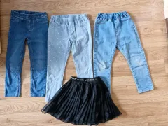 女の子 デニム スカート レギンス セット 5歳 110