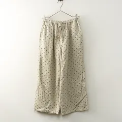 サマンサモスモス Samansa Mos2 SM2 ドット柄 麻レーヨンリラックスパンツ F‖キナリ ボトムス 水玉 ワイド 【2400014810080】