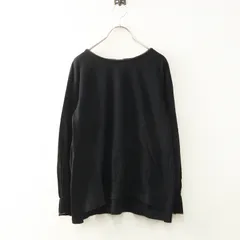 美品 サマンサモスモス Samansa Mos2 SM2 袖フリルメローカットソー F‖ブラック トップス プルオーバー 長袖【2400014809909】