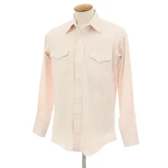 【中古】ラングラー Wrangler 80-90's コットン カジュアルシャツ ライトピンク【サイズ15 1/2】【メンズ】
