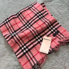 新品！希少！Burberrys ピンク チェック マフラー