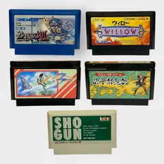 【ゲーム】任天堂 ファミコン カセット5点まとめ売り　砂漠の狐 洗車戦略/ウィロー/ハイドライト3 闇からの訪問者/源平討魔伝/SHOGUN　ファミリーコンピューター　セット販売 動作未確認