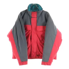 Eddie Bauer (エディバウワー) 80-90s Goose Down Jacket グースダウンジャケット 黒タグ後期 レッド×グレー