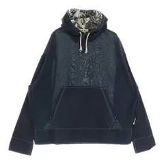 MARNI (マルニ) 裏地バンダナ切り替え ハーフジップ パーカー CUMU0210Q0 STZ003 ブラックのサムネイル