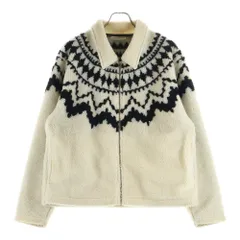 UNIFORM EXPERIMENT (ユニフォームエクスペリメント) 24AW SHERPA BLOUSON シェルパ ジップアップ ボアジャケット アイボリー UE-242018のサムネイル
