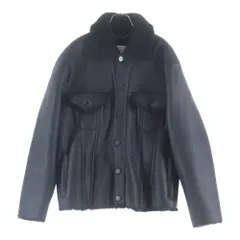 Maison Margiela (メゾンマルジェラ) 26SS ワックスド シアリングジャケット ボア ラムレザーブルゾン ブラック S50AM0659 SY1399のサムネイル