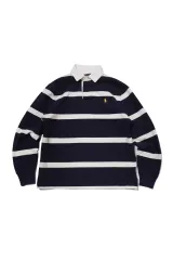 POLO RALPH LAUREN ポロラルフローレン 起毛 ボーダー柄 류준열 ラグビー Tシャツ