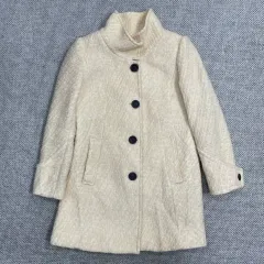 アイボリー色 レディース ハーフ コート