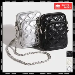 【送料無料】キルティングバッグ ミニショルダーバッグ レディース スマホポーチ おしゃれ ミニバッグ 韓国風 小さめ かばん チェーンショルダー 斜め掛けバッグ 大人可愛い 肩掛け鞄 合皮 ポシェット 無地 軽量 鞄 新品 未使用 CH2XIANGH-001