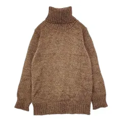 John Molloy アイルランド製 ウール タートルネック  セーター ニット ブラウン ミックス レディース ジョンモロイ【中古】6-0124T∞のサムネイル