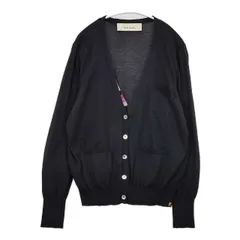 Paul Smith レイヤード風 シルク カシミヤ混 XL カーディガン ブラック レディース ポール・スミス【中古】6-0124T∞