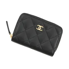 シャネル コインケース クラシック ジップコインパース マトラッセ ココマーク ラムスキン AP0216 CHANEL 財布 小銭入れ