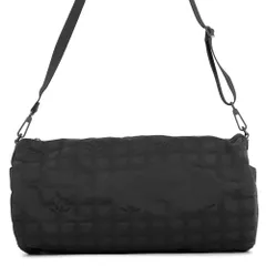 シャネル ショルダーバッグ ニュートラベルライン ボストンバッグ ナイロン CHANEL 旅行用 黒