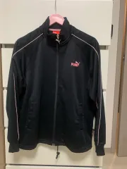 プーマ ブラック ピンクロゴ ジャージ ピンク LINE