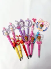 ハローキティ キーボールペン ボールペンデコレーション ボールペンデコ ファンデコ キティビーズ キティフィギュア