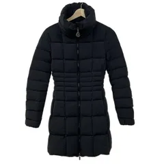 MONCLER(モンクレール) ダウンコート サイズ0 XS レディース ANGLES 黒 長袖/冬