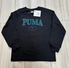 プーマロンT SQUAD LS Tシャツ黒130新品