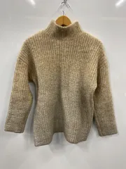 ピB246⚫︎ZARA⚫︎ザラ⚫︎ニット⚫︎セーター⚫︎ハイネック⚫︎リブ⚫︎ラメ⚫︎レディース⚫︎sizeL⚫︎ベージュ