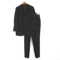 I.M.G.N イマジナチオーネ 青山 スーツ セットアップ ウール シングル 3ボタン XS-S 黒 ブラック