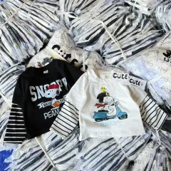 キッズ SNOOPY 長袖 シャツ 1+1 新品 海外