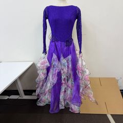 ☆ゆうしゅん様専用紫色フリルデザインベリーダンスセットアップ