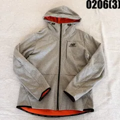 100/L ニューバランス グレー フード ジップアップ ジャケット 0206(3)