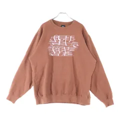 STUSSY (ステューシー) 00s VINTAGE センター刺繍ロゴ スウェット トレーナー ブラウン
