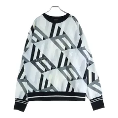 MCM (エム シー エム) New Monogram Sweatshirt ニュー モノグラム クルーネック スウェット 長袖 ホワイトのサムネイル