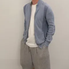 Calvin Klein カルバン・クライン コットン コットン ニット ジップアップ