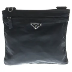 PRADA (プラダ) ショルダーバック サコッシュ 三角プレート ナイロン ブラック 1BH978