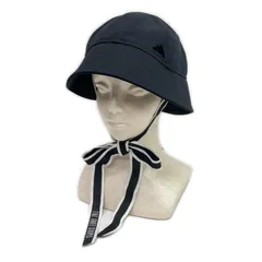 中古 アディダスゴルフ adidas GOLF バケットハット フリー 54~57cm 黒 ブラック リボン