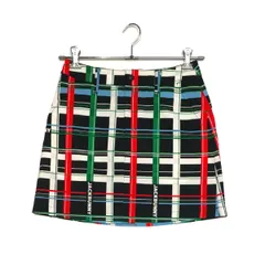 中古 レディース ジャックバニー Jack Bunny!! スカート 1(M) 黒×カラフル 一体型インナーパンツ 格子柄