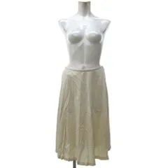 オールドイングランド OLD ENGLAND 美品 プリーツスカート フレアスカート 無地 白 ホワイト 36 約S ■YHS5