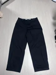 UNIQLO U ワイドフィット チノパンツ ブラック 88