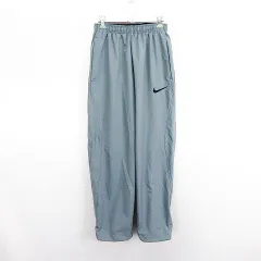 ナイキ NIKE ウーブン パンツ ボトムス ロング丈 DRI-FIT ロゴ S グレー スポーツウェア ※EKM