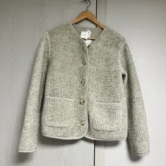 (タグ付き新品) ユニクロ ボア リラックス フリース カーディガン M