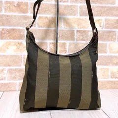 (美品) FENDI(フェンディ)ハンドバッグ ペカン柄
