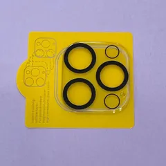 iPhone12 ProMaxカメラレンズカバークリア（遮光リング付き）　cam-031【M】