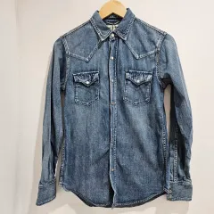 正規品 Saint Laurent サンローラン デニム ウェスタン シャツ xs