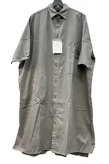 ワイズ Y's BORN PRODUCTシリーズ COTTON TWILL HALF SLEEVE DRESS ロングシャツ ポケットデザイン ヨウジ 日本製 GRAY YG-D80-002 ワンピース グレー SIZE2 104LT-357のサムネイル