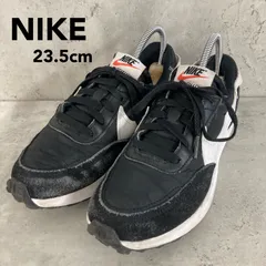 NIKE ナイキ ワッフル デビュー WAFFLE DEBUT ローカットスニーカー カジュアル シューズ ブラック ホワイト 黒 白 23.5cm 靴 DH9523-002 スポーツ トレーニング ランニング 運動靴 ウォーキング 紐靴 古着 ★ ■■
